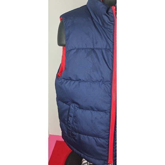 Boy's Polo Ralph Lauren‎ Red Blue Reversible Puffer Vest 75% Grey Duck Down Sz 6 - Picture 14 of 16